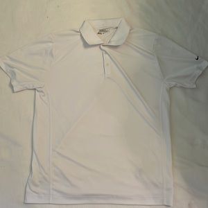 Nike white golf polo size L